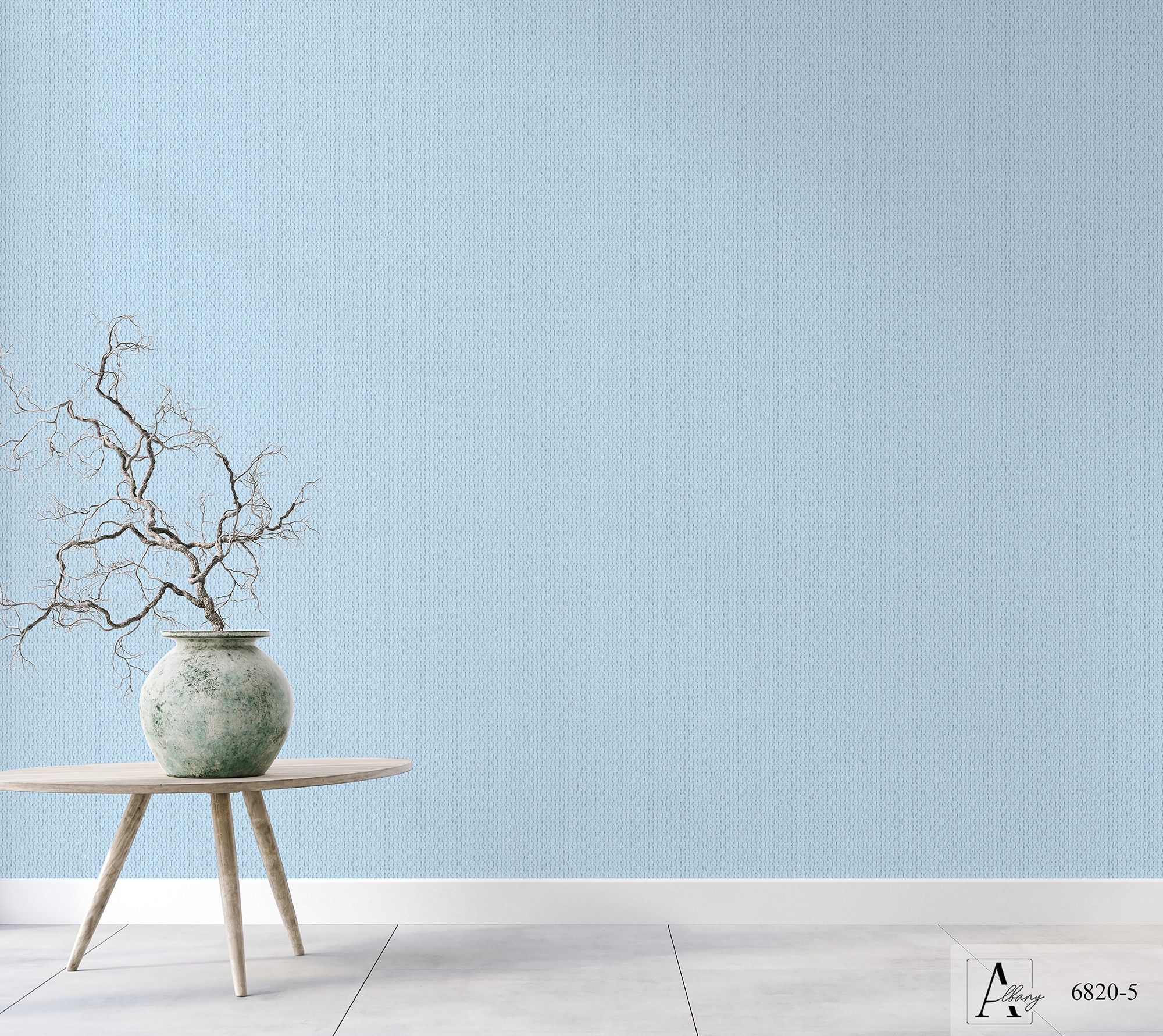 Giấy dán tường màu xanh dương Albany 6820-5 